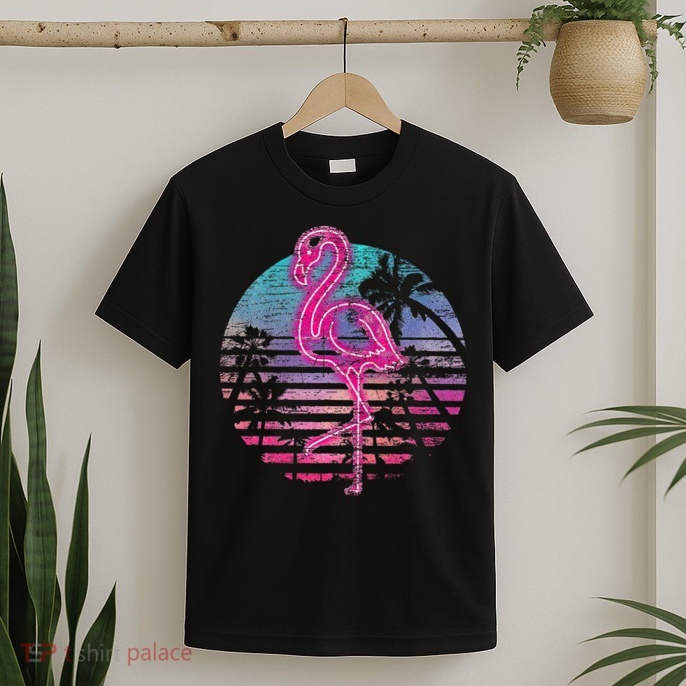 Retro Tropic Flamingo T-Shirt