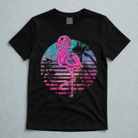 Retro Tropic Flamingo T-Shirt