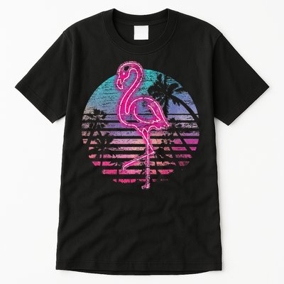 Retro Tropic Flamingo Tall T-Shirt