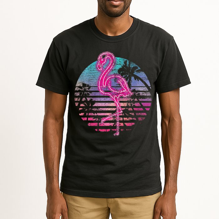 Retro Tropic Flamingo Tall T-Shirt