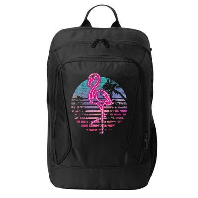 Retro Tropic Flamingo City Backpack