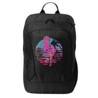 Retro Tropic Flamingo City Backpack