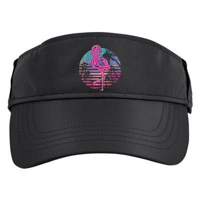 Retro Tropic Flamingo Adult Drive Performance Visor