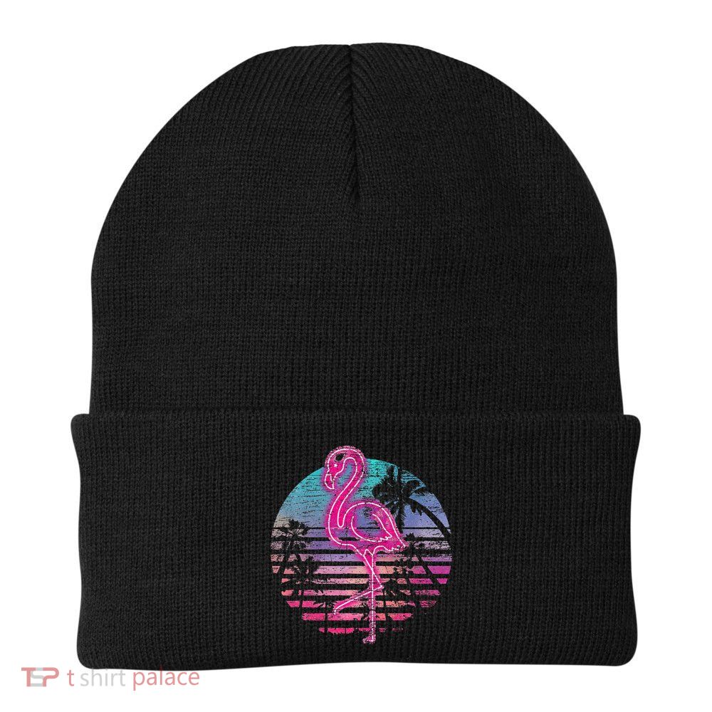 Retro Tropic Flamingo Beanie