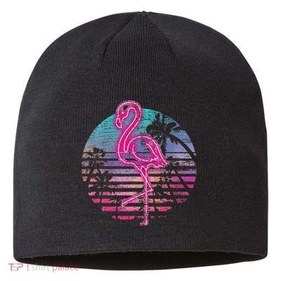 Retro Tropic Flamingo Sustainable Beanie