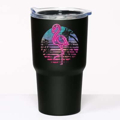 Retro Tropic Flamingo Tumbler
