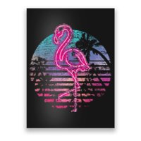 Retro Tropic Flamingo Poster