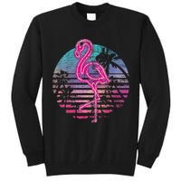 Retro Tropic Flamingo Tall Sweatshirt