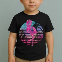 Retro Tropic Flamingo Toddler T-Shirt