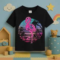Retro Tropic Flamingo Toddler T-Shirt