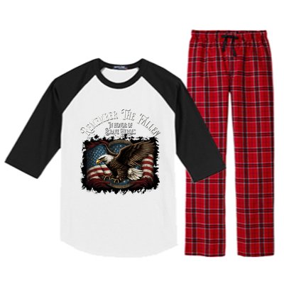 Remember The Fallen In Honor Of Brave Heroes Cute Gift Raglan Sleeve Pajama Set