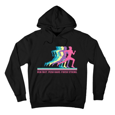 Running Track & Field Runner Motivational Training Hoodie