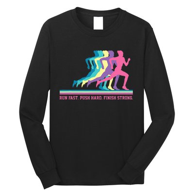 Running Track & Field Runner Motivational Training Long Sleeve Shirt