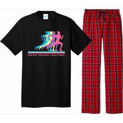 Running Track & Field Runner Motivational Training Pajama Set