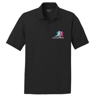 Running Track & Field Runner Motivational Training PosiCharge RacerMesh Polo