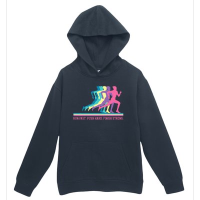 Running Track & Field Runner Motivational Training Urban Pullover Hoodie