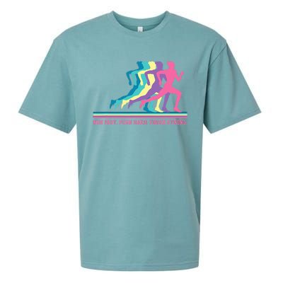 Running Track & Field Runner Motivational Training Sueded Cloud Jersey T-Shirt