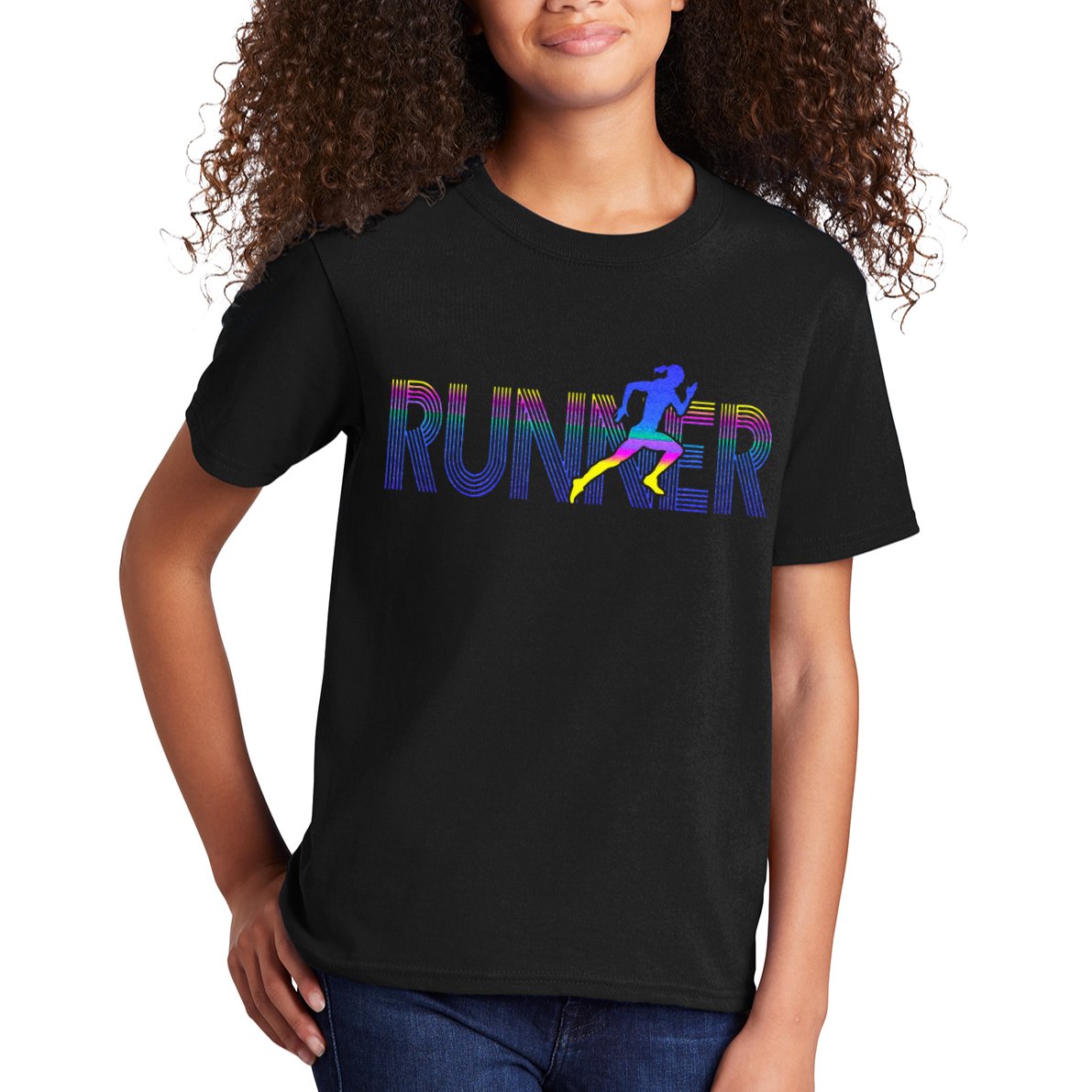 RUNNER Track & Field Cross Country Running Athlete Vintage Kids T-Shirt