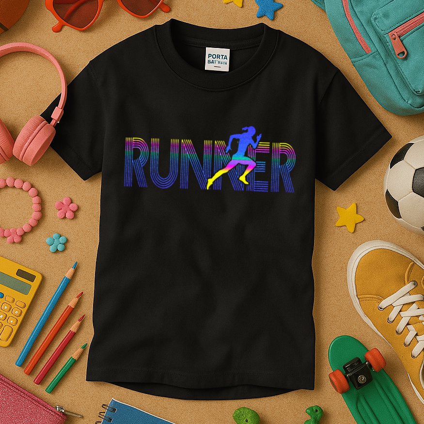 RUNNER Track & Field Cross Country Running Athlete Vintage Kids T-Shirt