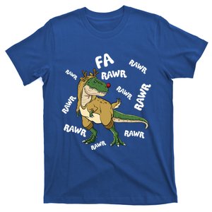 Reindeer Trex Fa Ra Ra Rawr Rudolph Dinosaur Christmas Dino Gift T-Shirt