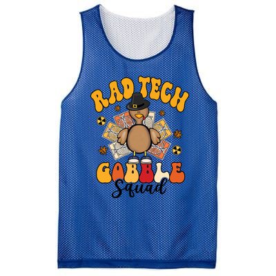 Rad Tech Gobble Squad Happy Thanksgiving Cute Gift Mesh Reversible Basketball Jersey Tank