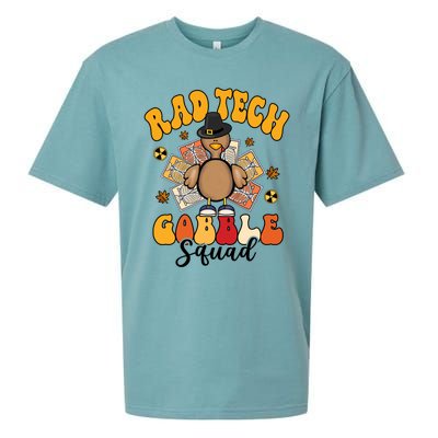 Rad Tech Gobble Squad Happy Thanksgiving Cute Gift Sueded Cloud Jersey T-Shirt