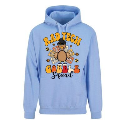 Rad Tech Gobble Squad Happy Thanksgiving Cute Gift Unisex Surf Hoodie