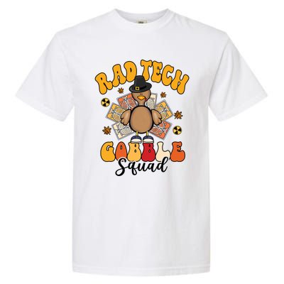 Rad Tech Gobble Squad Happy Thanksgiving Cute Gift Garment-Dyed Heavyweight T-Shirt