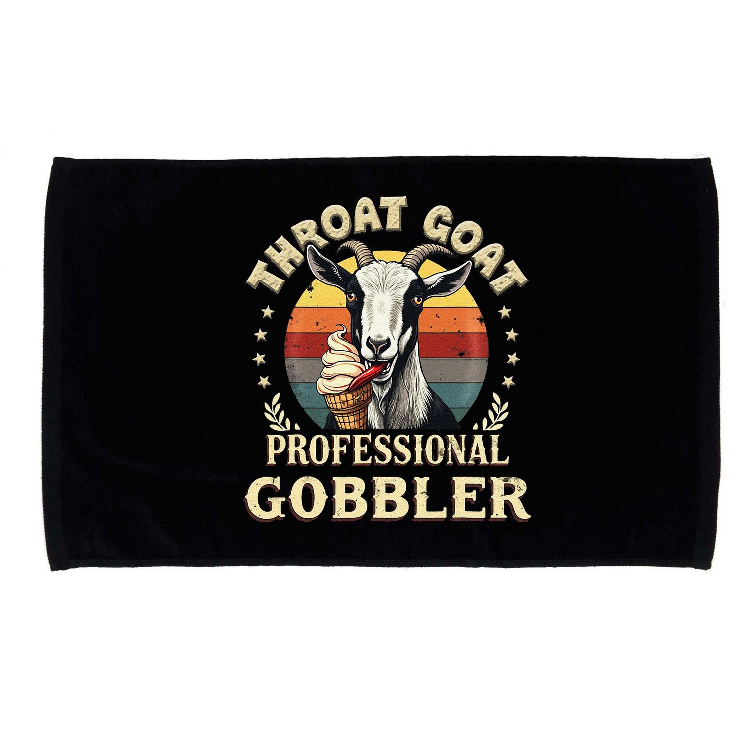 Retro Throat Goat Inappropriate Adult Humor Funny Gag Memes Microfiber Hand Towel