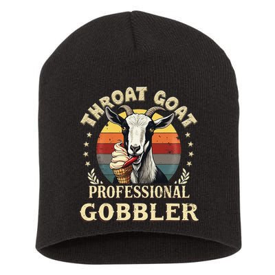 Retro Throat Goat Inappropriate Adult Humor Funny Gag Memes Short Acrylic Beanie