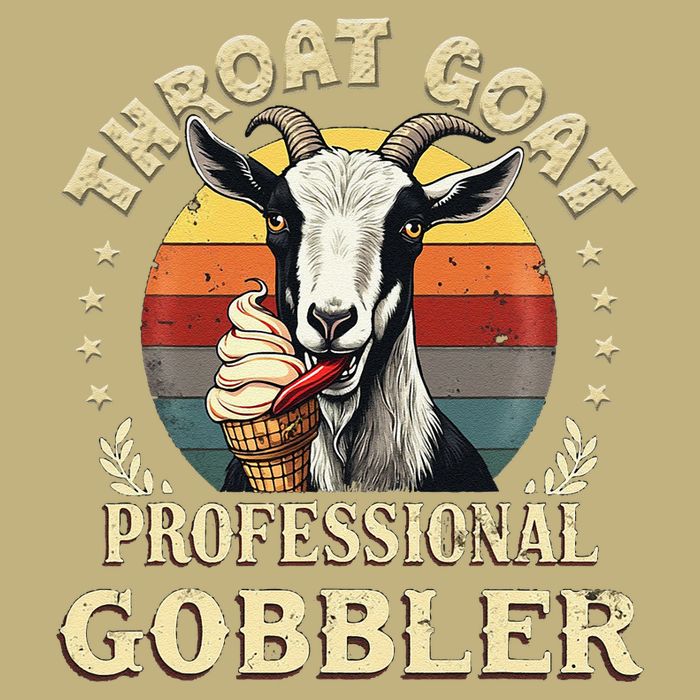 Retro Throat Goat Inappropriate Adult Humor Funny Gag Memes Cooling Performance Crew T-Shirt