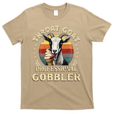 Retro Throat Goat Inappropriate Adult Humor Funny Gag Memes T-Shirt