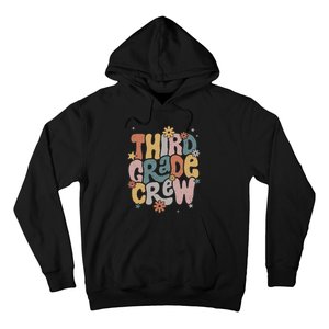 Retro Third Grade Crew 3rd Grade Teacher First Day Of School Teacher Hoodie