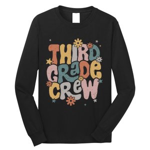 Retro Third Grade Crew 3rd Grade Teacher First Day Of School Teacher Long Sleeve Shirt