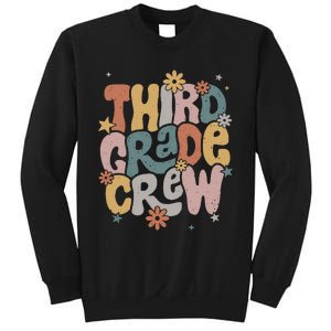 Retro Third Grade Crew 3rd Grade Teacher First Day Of School Teacher Sweatshirt