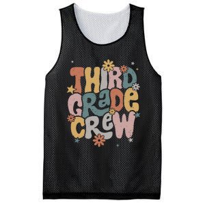 Retro Third Grade Crew 3rd Grade Teacher First Day Of School Teacher Mesh Reversible Basketball Jersey Tank