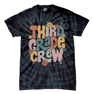 Retro Third Grade Crew 3rd Grade Teacher First Day Of School Teacher Tie-Dye T-Shirt