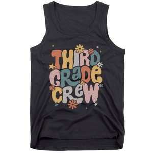 Retro Third Grade Crew 3rd Grade Teacher First Day Of School Teacher Tank Top