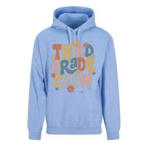 Retro Third Grade Crew 3rd Grade Teacher First Day Of School Teacher Unisex Surf Hoodie