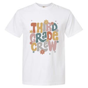 Retro Third Grade Crew 3rd Grade Teacher First Day Of School Teacher Garment-Dyed Heavyweight T-Shirt