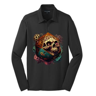 RPG Tabletop Gaming DM Role Player Silk Touch Performance Long Sleeve Polo