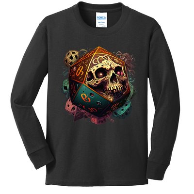 RPG Tabletop Gaming DM Role Player Kids Long Sleeve Shirt