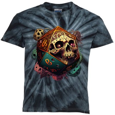 RPG Tabletop Gaming DM Role Player Kids Tie-Dye T-Shirt