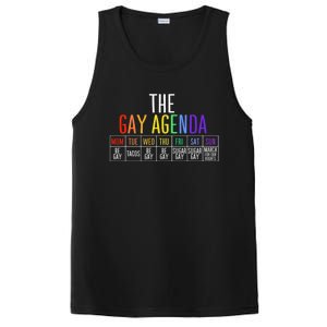 Rainbow The Gay Weekly Agenda Funny Lgbt Pride Gift PosiCharge Competitor Tank