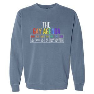 Rainbow The Gay Weekly Agenda Funny Lgbt Pride Gift Garment-Dyed Sweatshirt