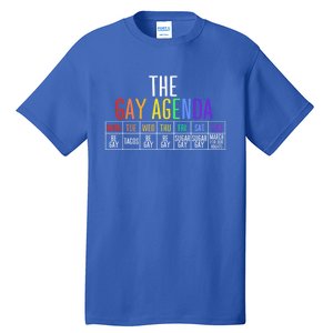 Rainbow The Gay Weekly Agenda Funny Lgbt Pride Gift Tall T-Shirt