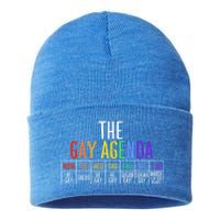 Rainbow The Gay Weekly Agenda Funny Lgbt Pride Gift Sustainable Knit Beanie