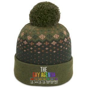 Rainbow The Gay Weekly Agenda Funny Lgbt Pride Gift The Baniff Cuffed Pom Beanie