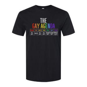 Rainbow The Gay Weekly Agenda Funny Lgbt Pride Gift Softstyle CVC T-Shirt