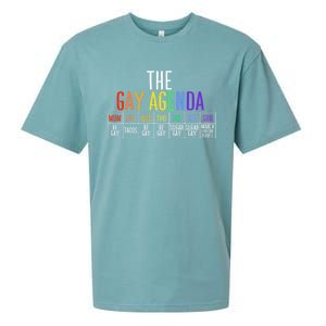 Rainbow The Gay Weekly Agenda Funny Lgbt Pride Gift Sueded Cloud Jersey T-Shirt